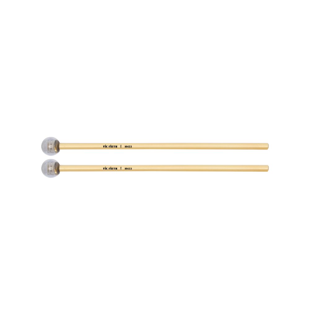 Vic Firth M433 Articulate Series Keyboard Mallet - 1" Lexan w/ brass weight, Round