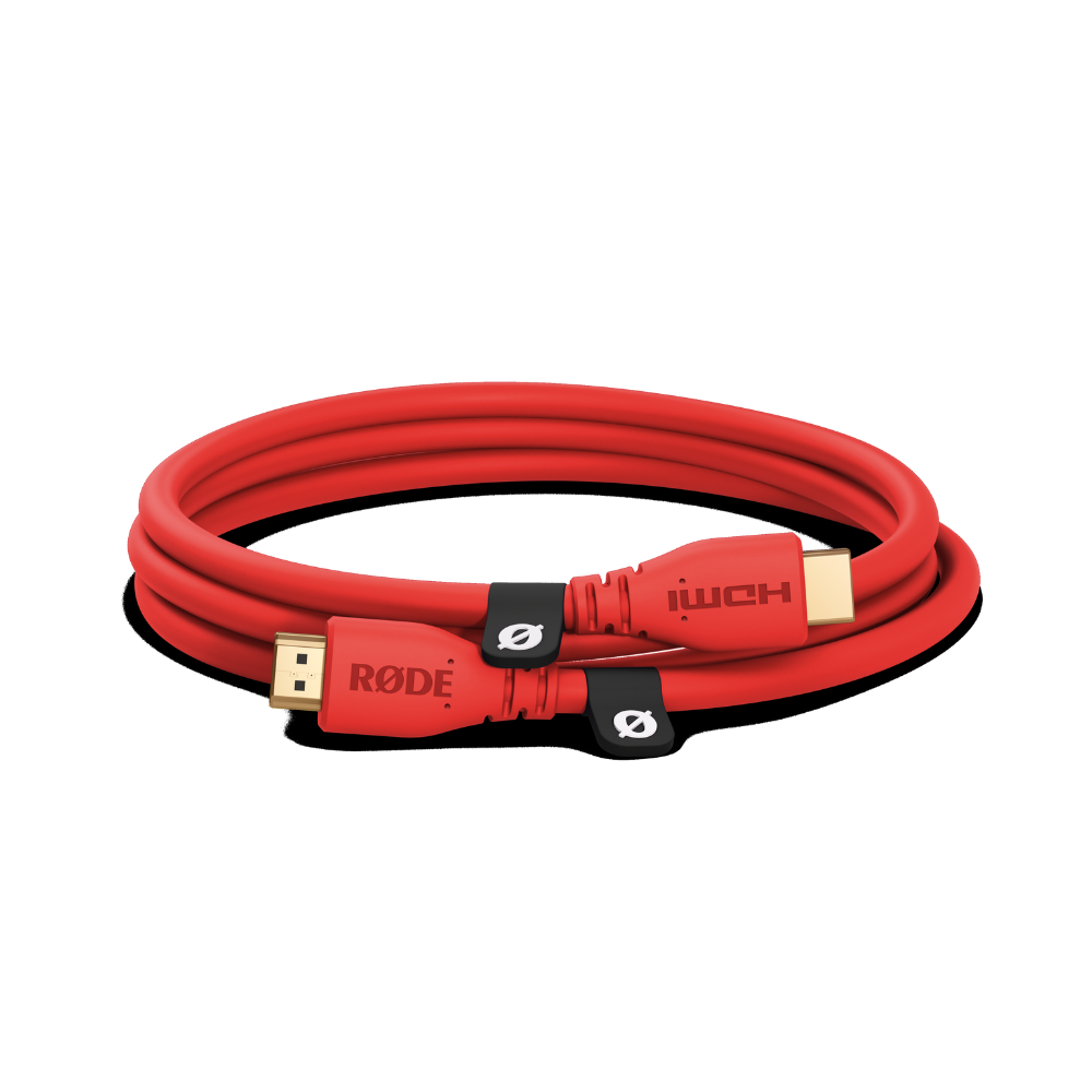 Rode HDMICABLE1.5M-R 1.5M - 2.0 HDMI Cable, (dia 6mm) - Red