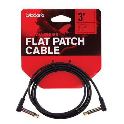 D'Addario PW-FPRR-03 3Ft Flat Patch Rr, Sng