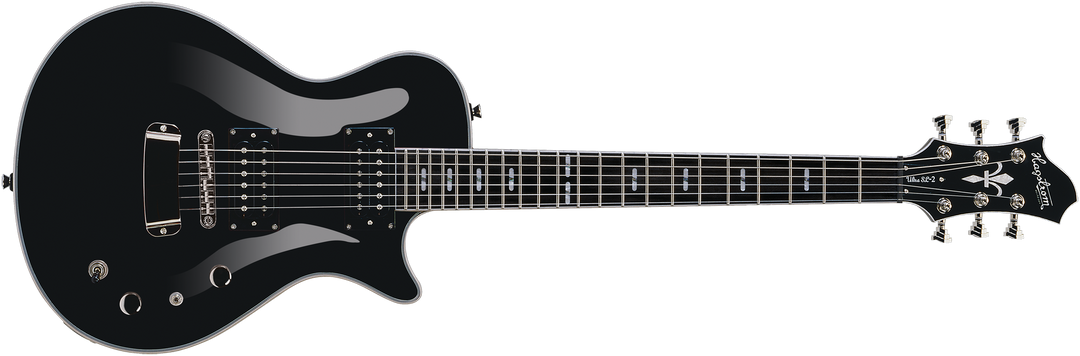 Hagstrom Ulswe-blk Ultra Swede Electric Guitar - Black Gloss