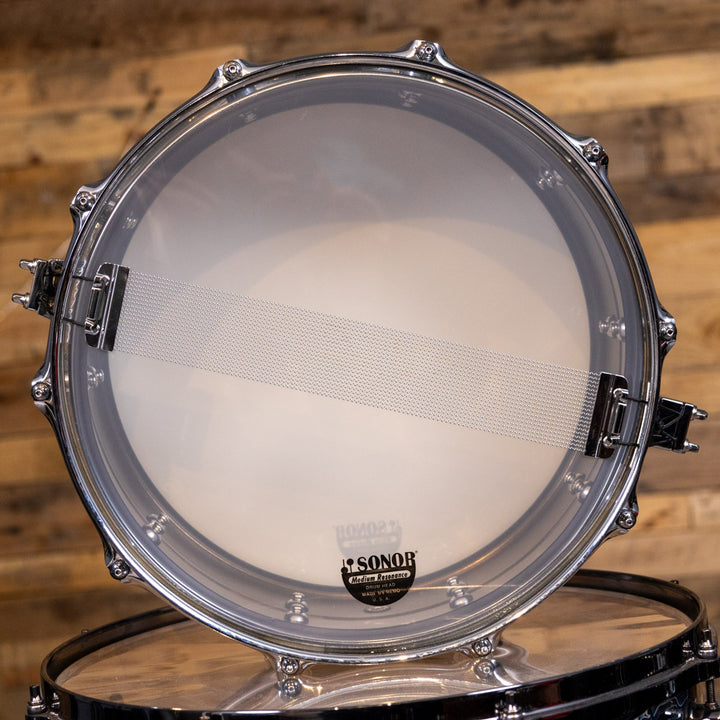 Sonor Kompressor Snare Drum 14x6 Inch, Brass, Black Nickel Plated