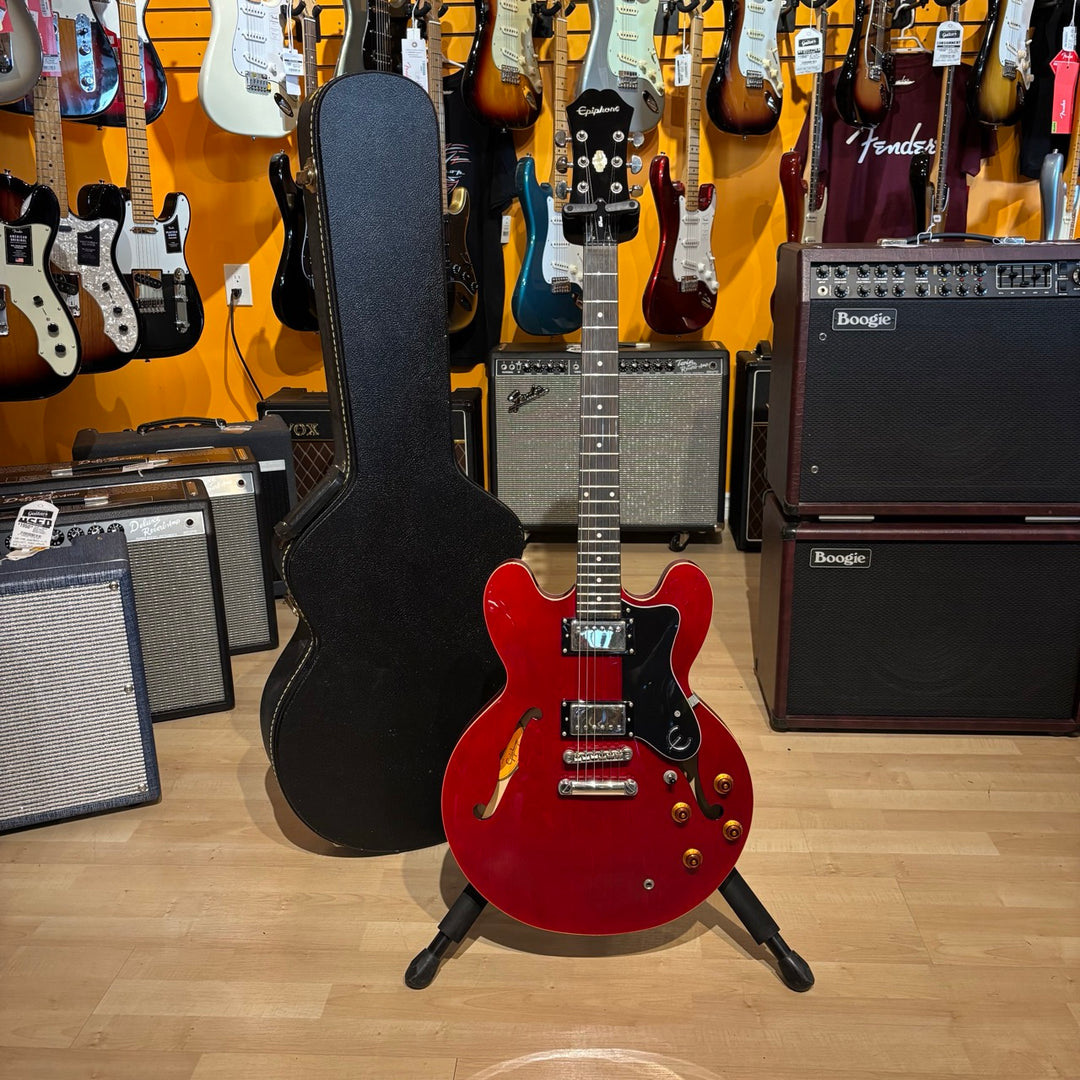 Epiphone - 335 Dot Cherry  w/ Hard Shell Case (2014) - USED