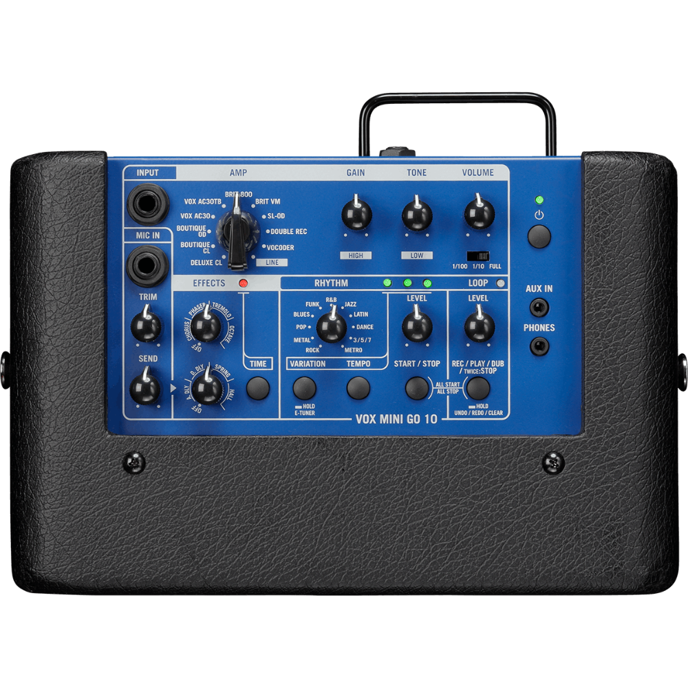 Vox VMG10BL LTD 10W Portable Modeling Amp - Cobalt Blue