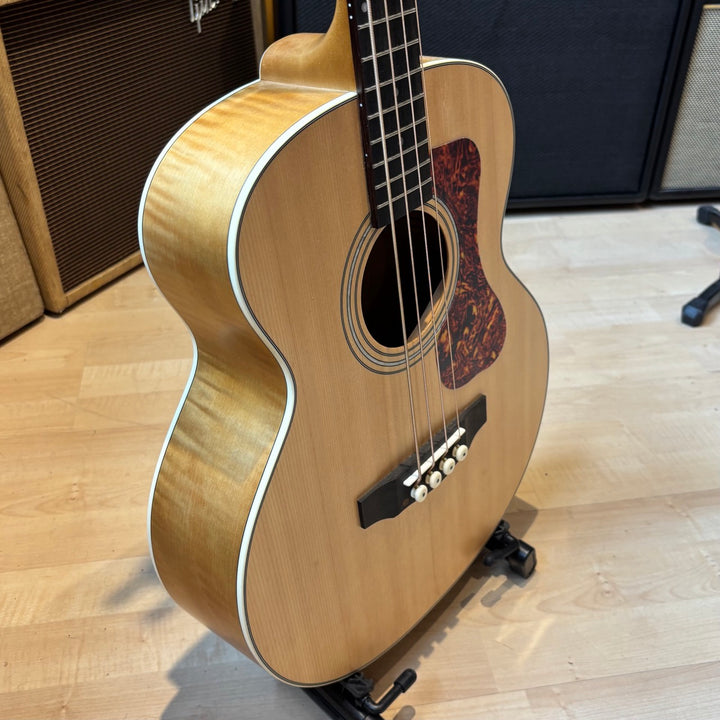 Guild - Jumbo Junior Acoustic Electric MINI Bass w/ Guild DLX Bass Bag (Natural 2022) - USED