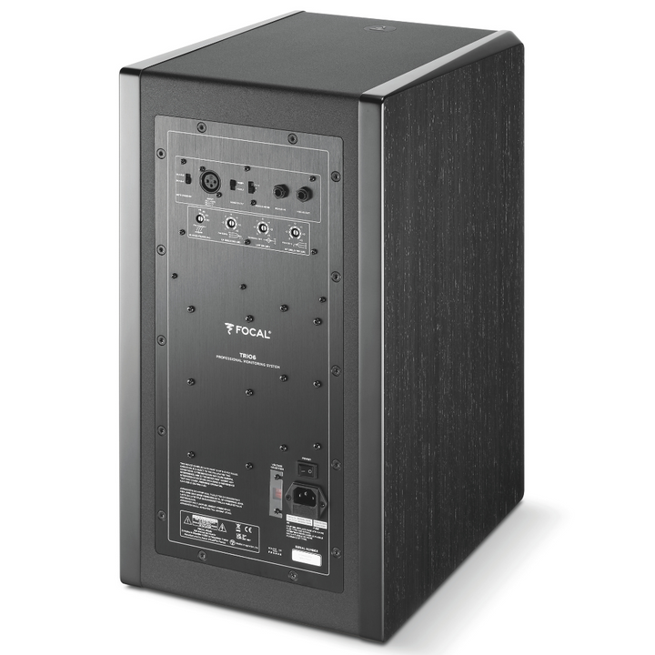 Focal TRIO 6 3-way active monitor - Black / 8" LF woofer + 5" midrange + 1" Beryllium tweeter + Dual Focus Mode - Black