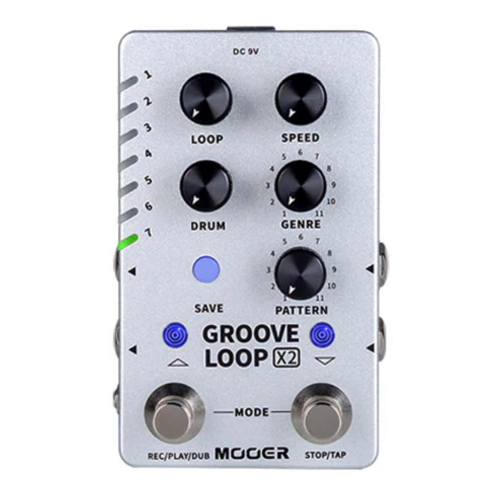 Mooer M721 Groove Loop x2 Stereo Looper & Drum machine Effects Pedal