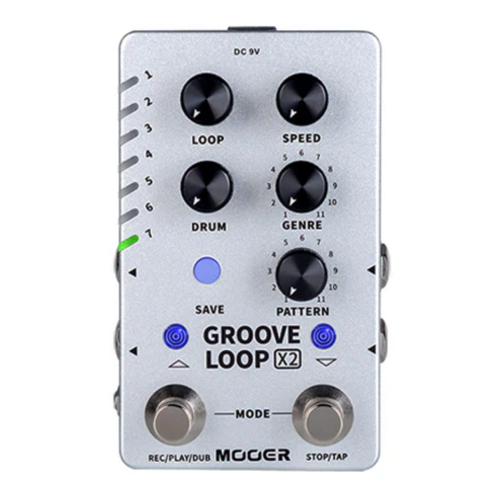 Mooer M721 Groove Loop x2 Stereo Looper & Drum machine Effects Pedal