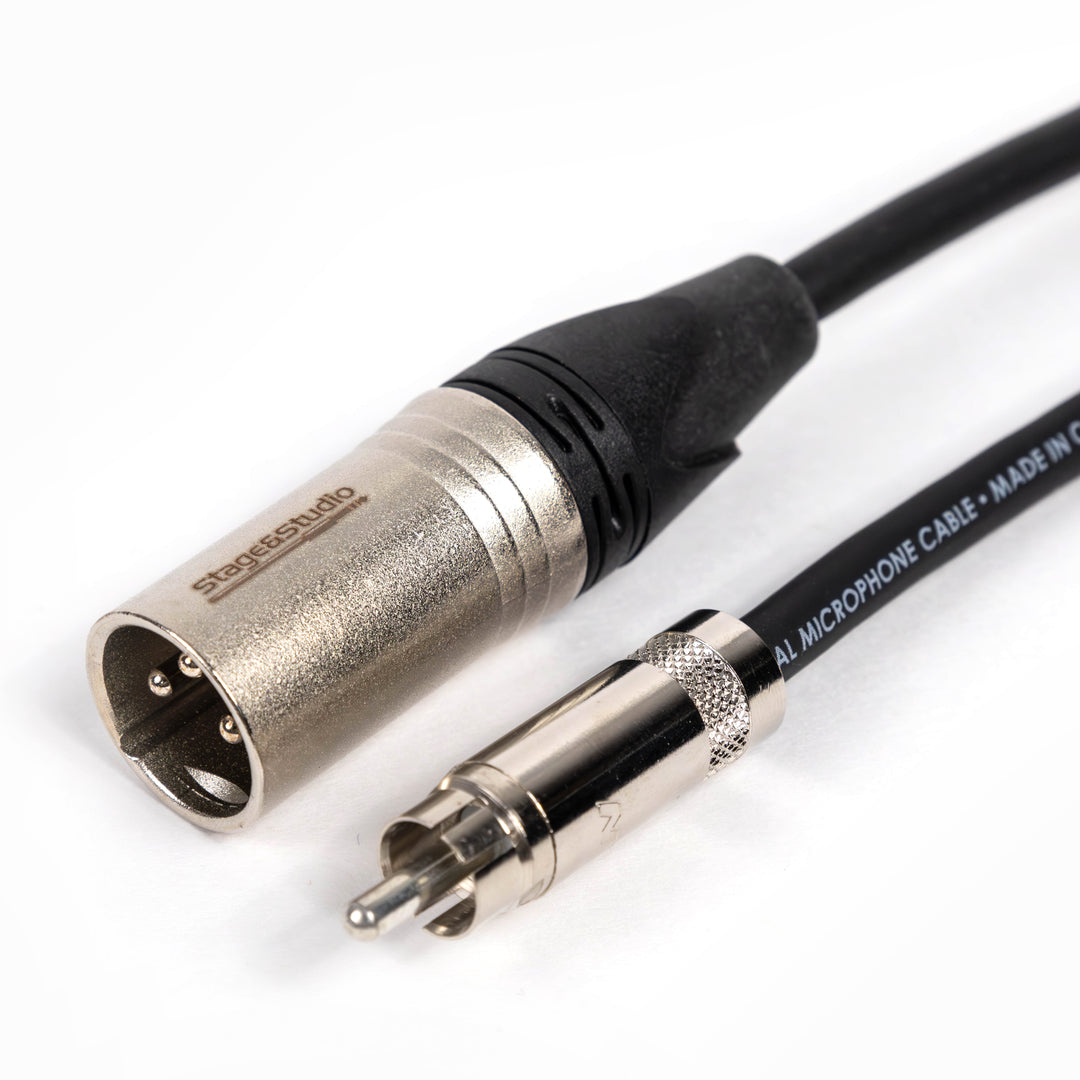 Stage & Studio RCA Male to XLR Male Audio Patch Cable 20-Foot