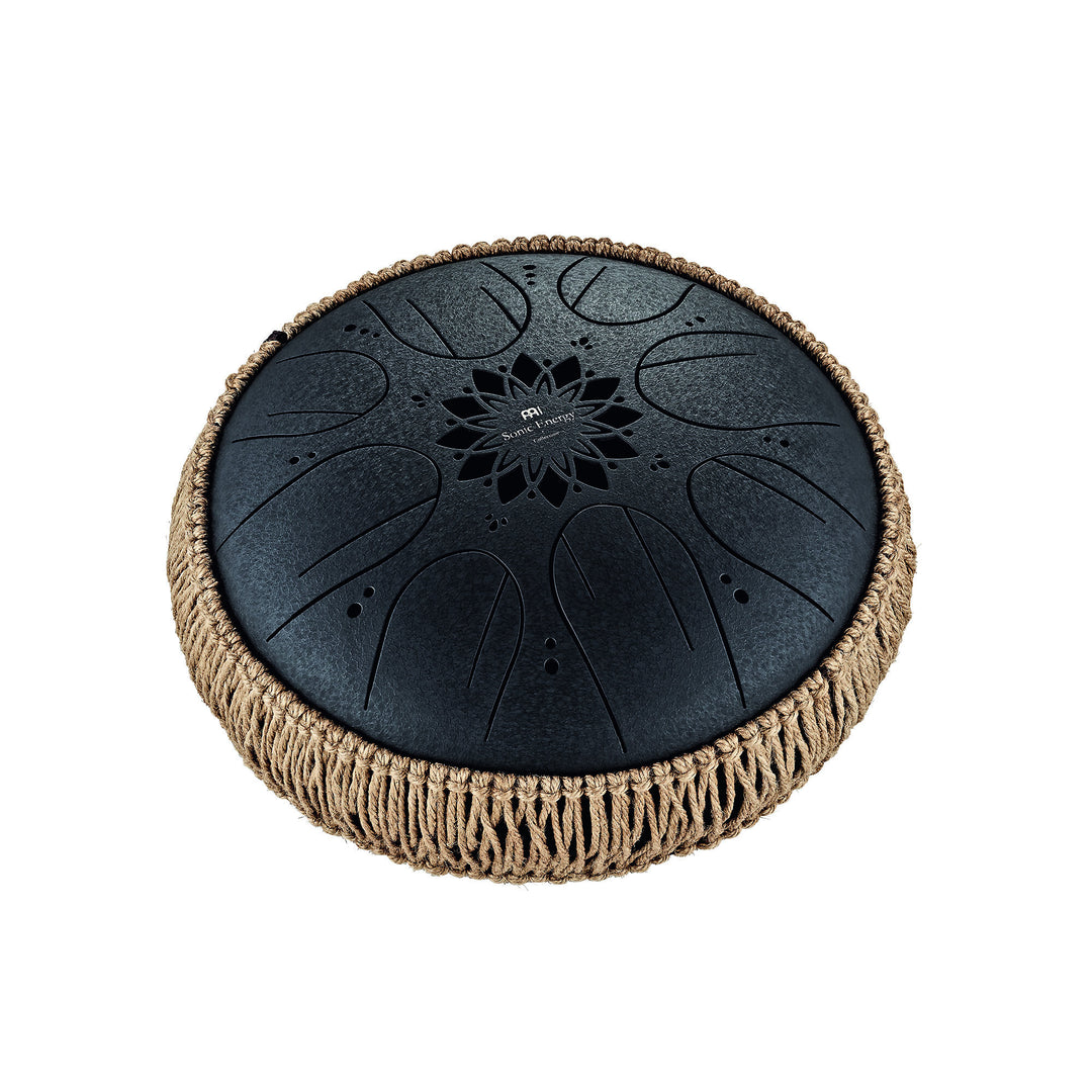 Meinl Sonic Energy Medium Octave Steel Tongue Drum, B Minor, Black