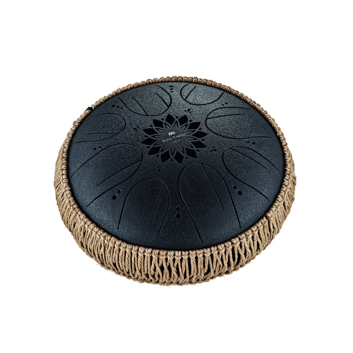 Meinl Sonic Energy Medium Octave Steel Tongue Drum, B Minor, Black