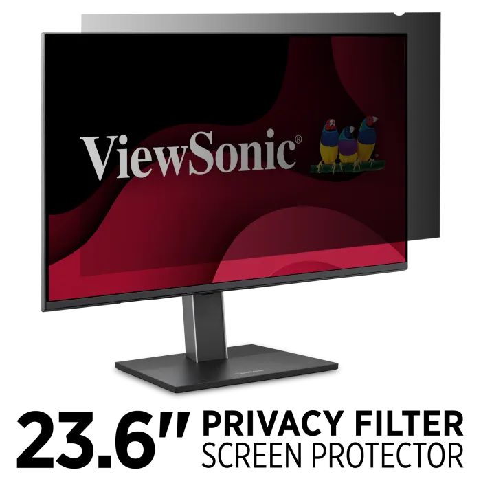 Viewsonic VSPF2360 23.6" Privacy Filter  16:9 LCD Monitor, Anti-Glare & Scratch Resistant, Black