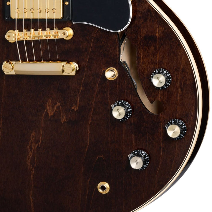 Gibson ES-345 with Gold Hardware Electric Guitar with Case - Dark Walnut