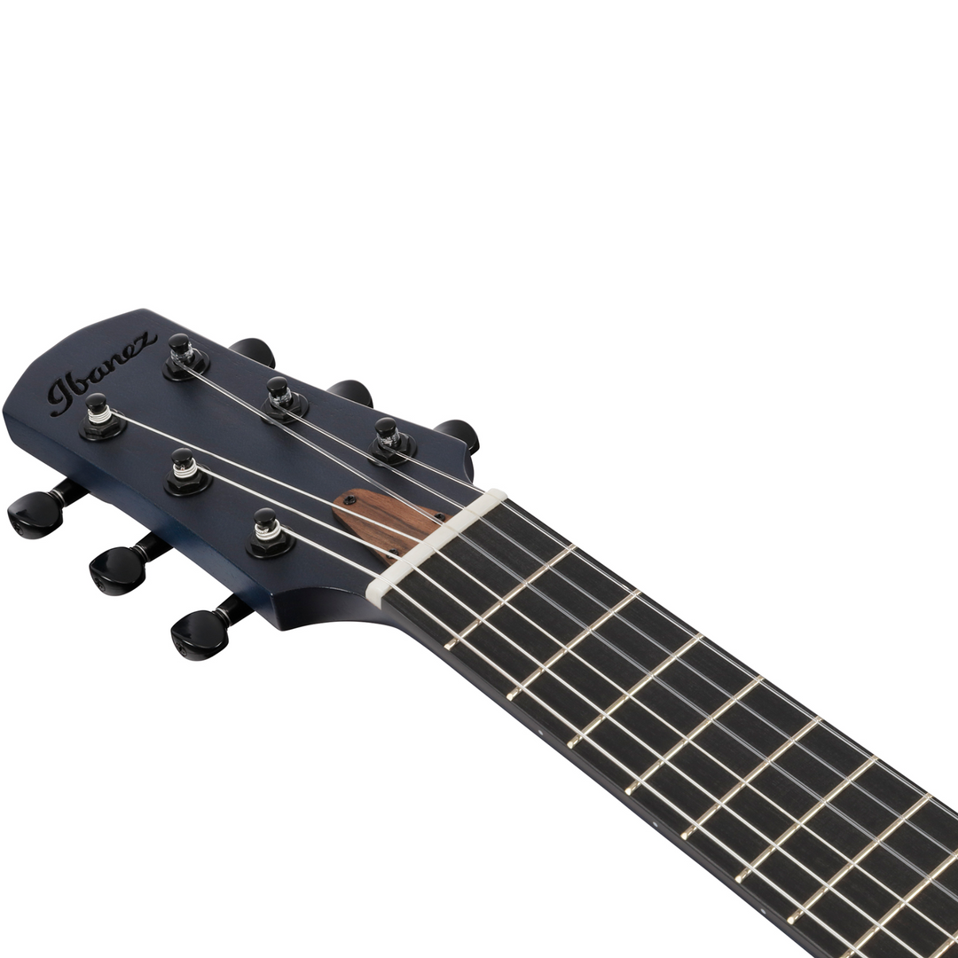Ibanez Acoustic Guitar With Bag - Transparent Blue Sunburst Open Pore