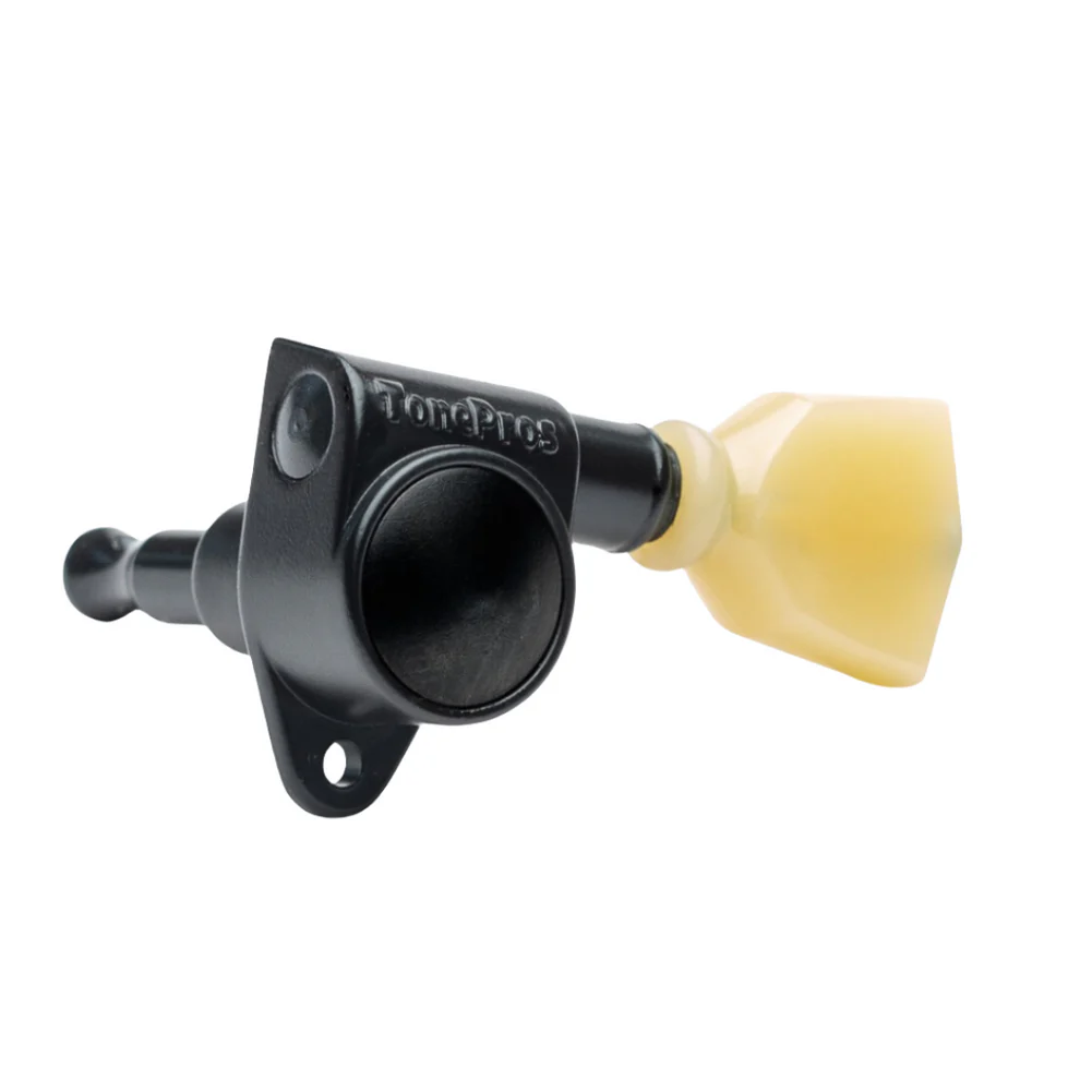 Allparts TK-7102-003 Tonepros GKH330 Tuning Keys, 3x3, Set of 6 - Black