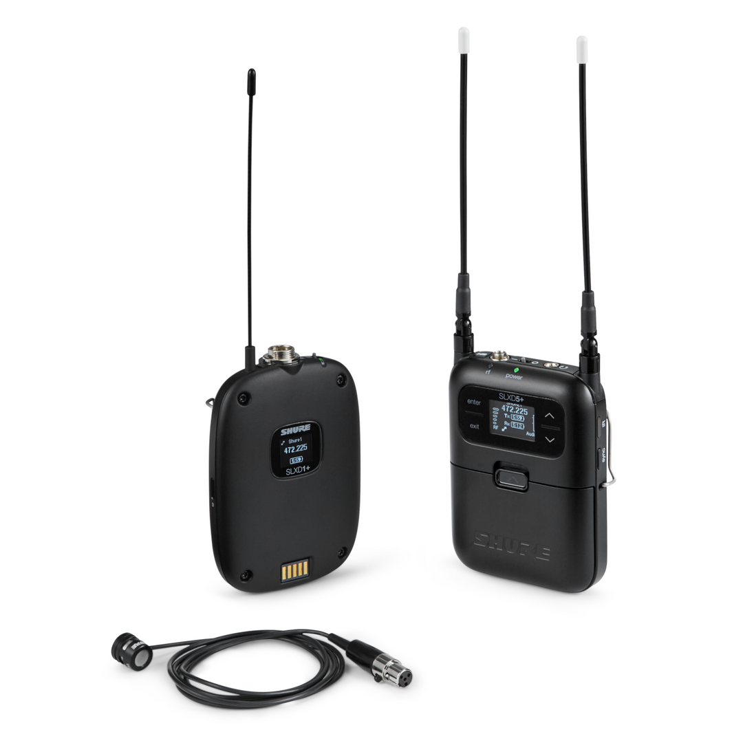 Shure SLXD15+/85M-G57 Portable System Bodypack Lav WL185M