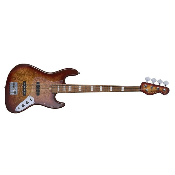 Mooer MBJ420-RB - 4-String Electric Bass, Red Burst
