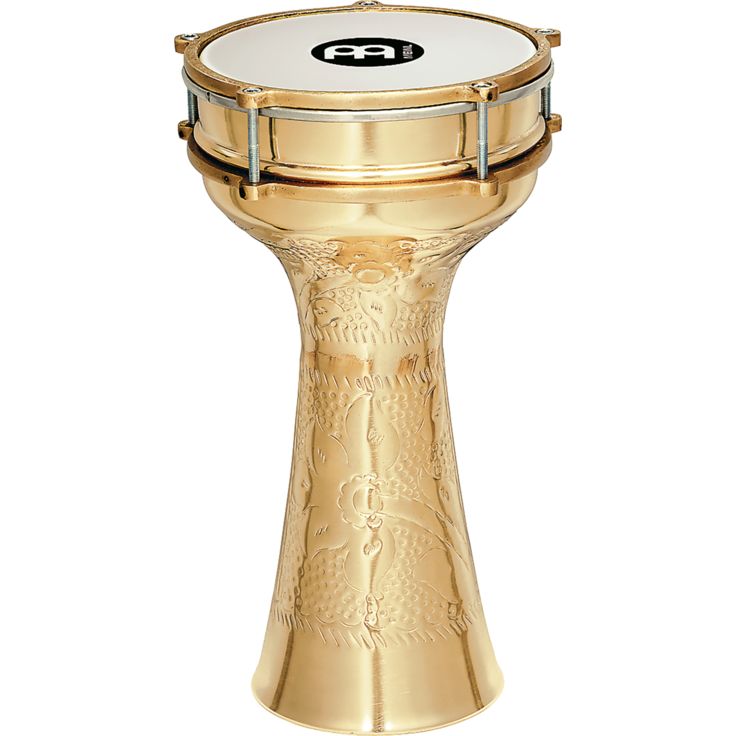 Meinl Percussion 7 1/2" Copper Darbuka Brass Plated Hand hammered shell