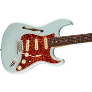 Fender American Professional II Stratocaster® Thinline, Rosewood Fingerboard - Transparent Daphne Blue