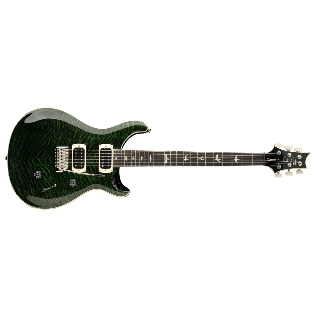 PRS SE Custom 24 Quilt Electric Guitar with Gig Bag - Teal Black