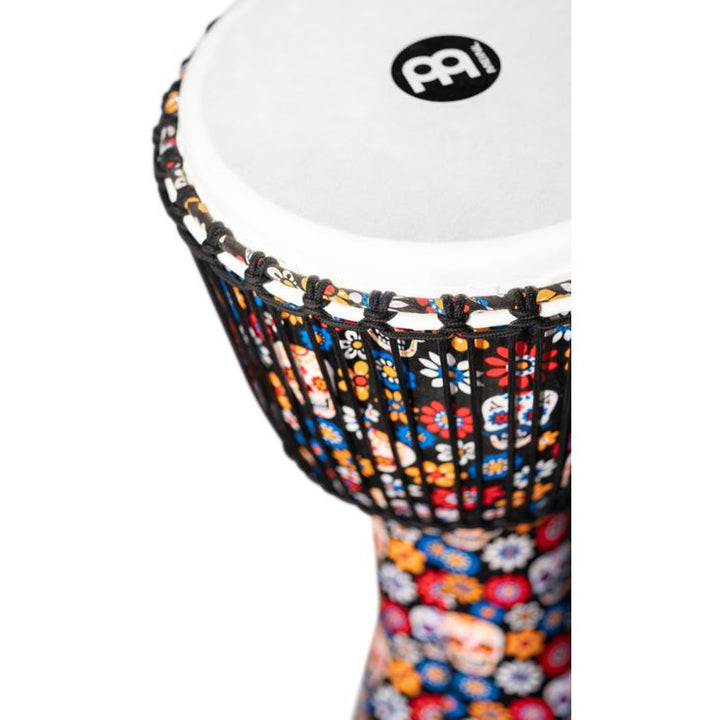 Meinl Percussion 12" Rope Tuned Travel Series Djembe Synthetic Head (Patented) Day of the Dead