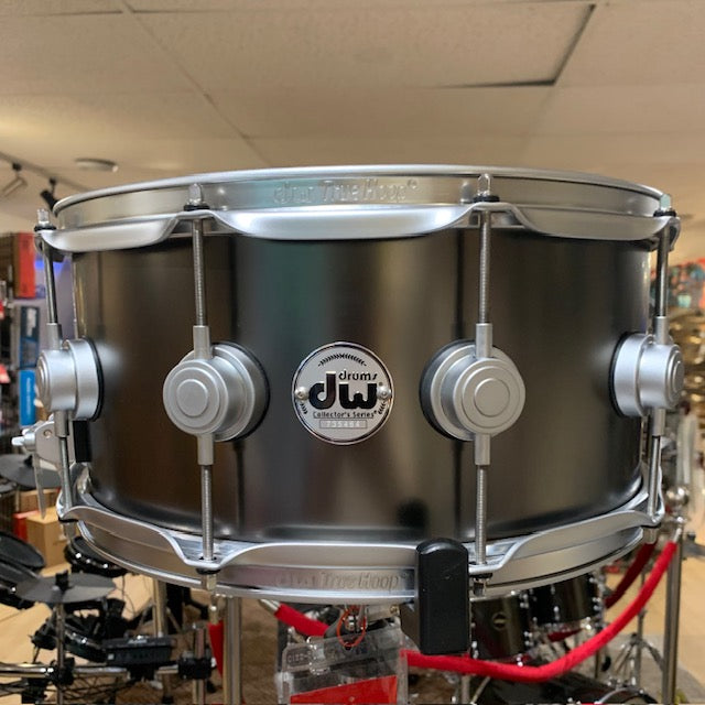 DW Collectors Series 6.5 x 14 Satin Black Nickel  Over Brass Snare Drum ( demo model )