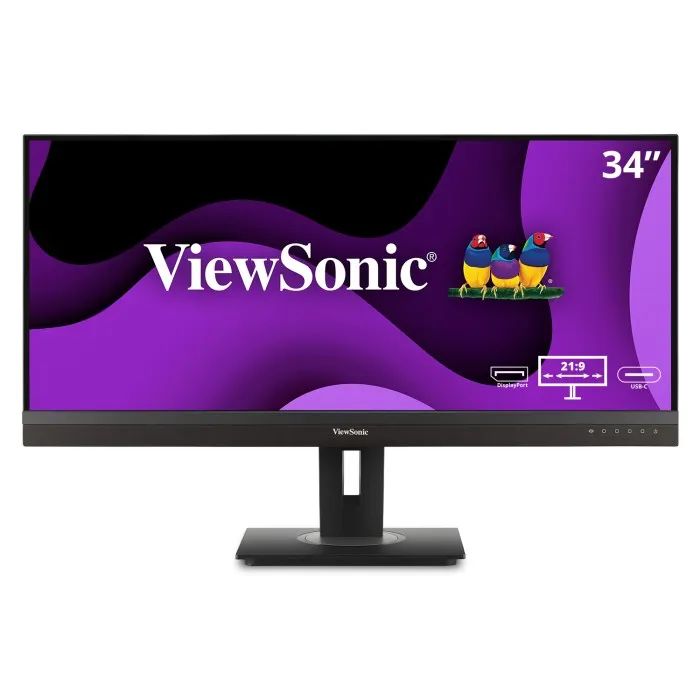 Viewsonic VG3456A 34" Docking Monitor  WQHD 3440x1440, USB-C 100W, RJ45, Ergonomic Design