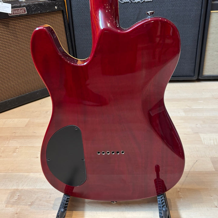 Fender - FMT-HH Carved Top Telecaster - Transparent Crimson Red w/ Fender Bag (2012) - USED
