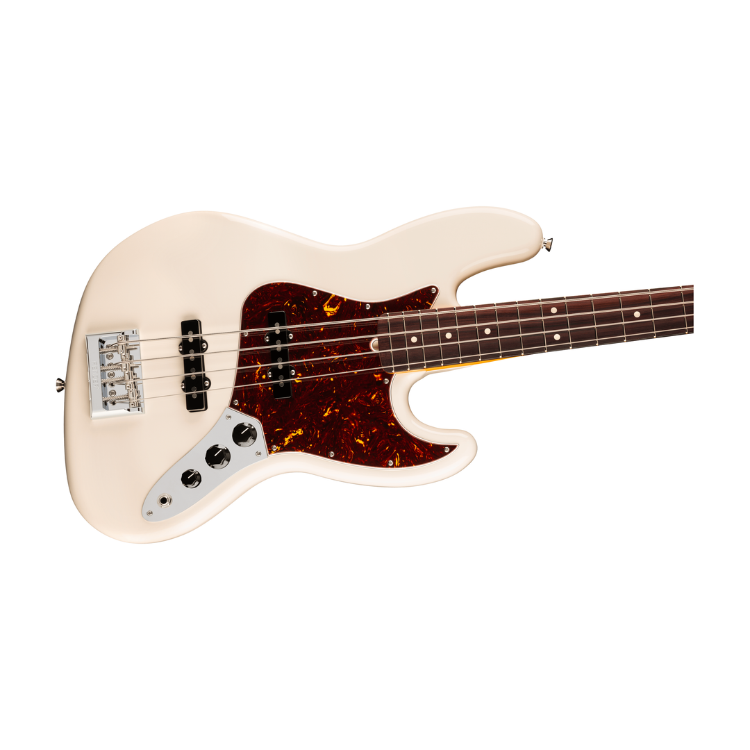 Fender American Professional Jazz bass Rosewood Fingerboard Electric Bass (Olympic White)