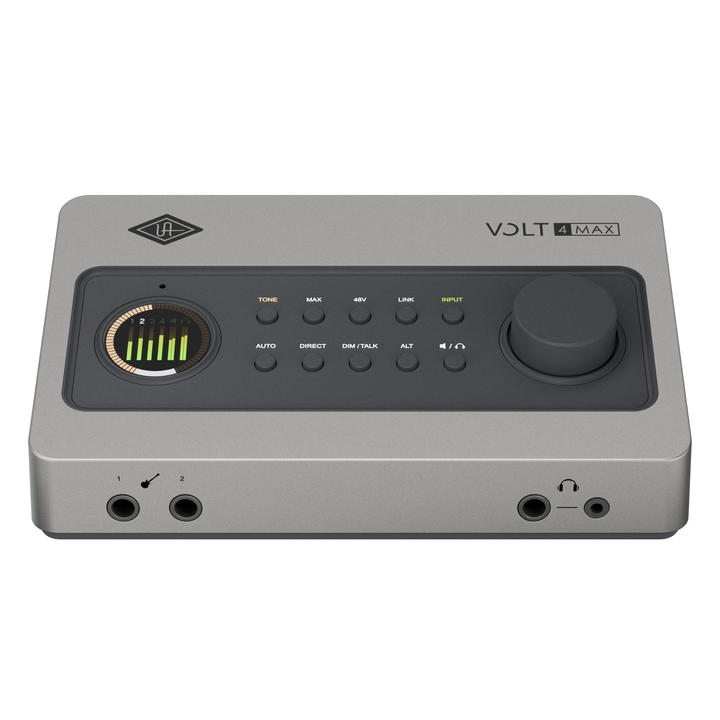 Universal Audio Volt 4 Max 12-in / 6-out USB Audio Interface with Onboard Tone Shaping and Compression