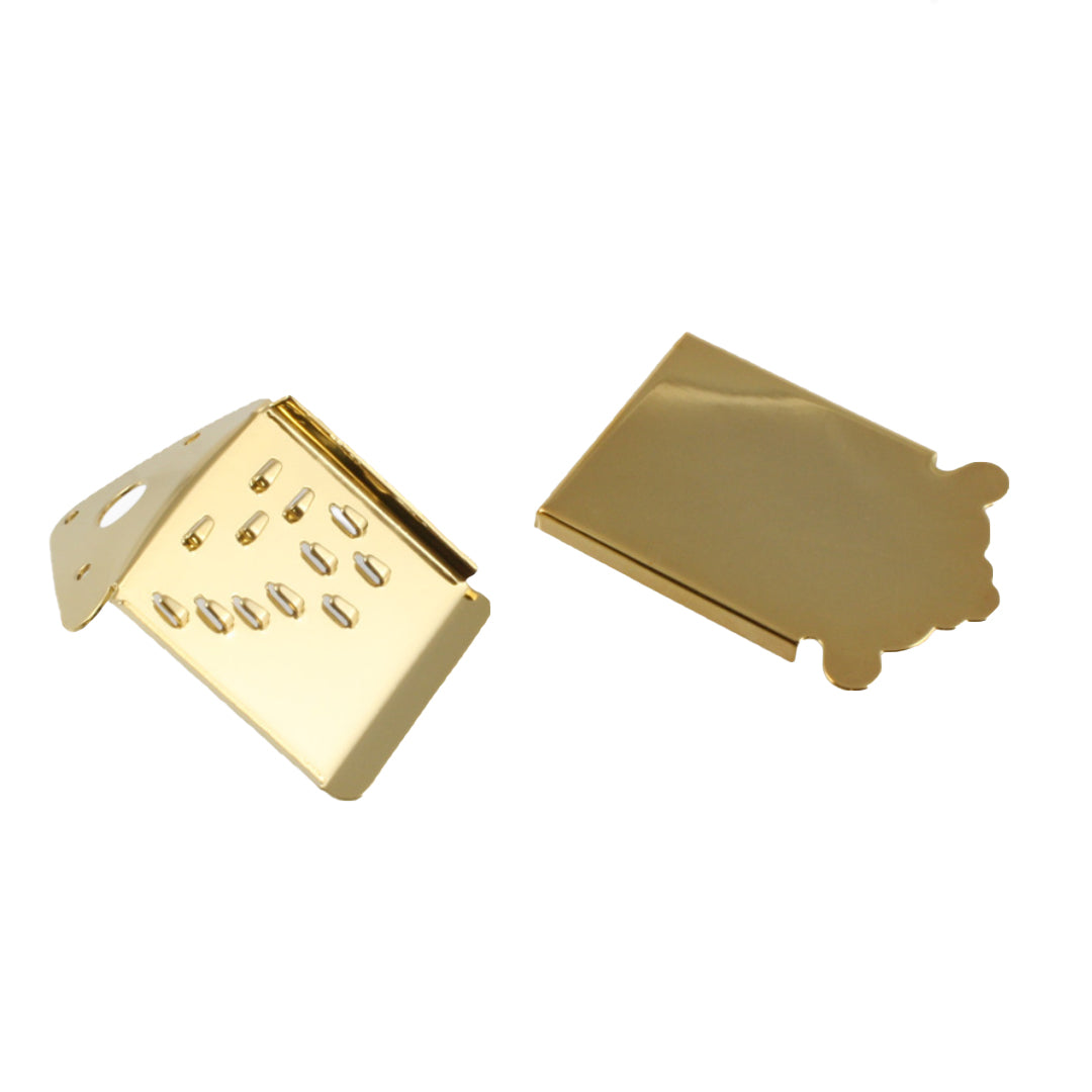 Allparts MT-0987 Mandolin Tailpiece with Cover Gold