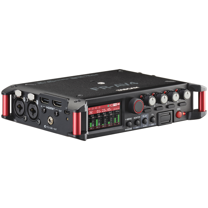 Tascam FR-AV4 32-Bit Float 4-ch Field Recorder with Mixer, Timecode Generator and HDMI Sync