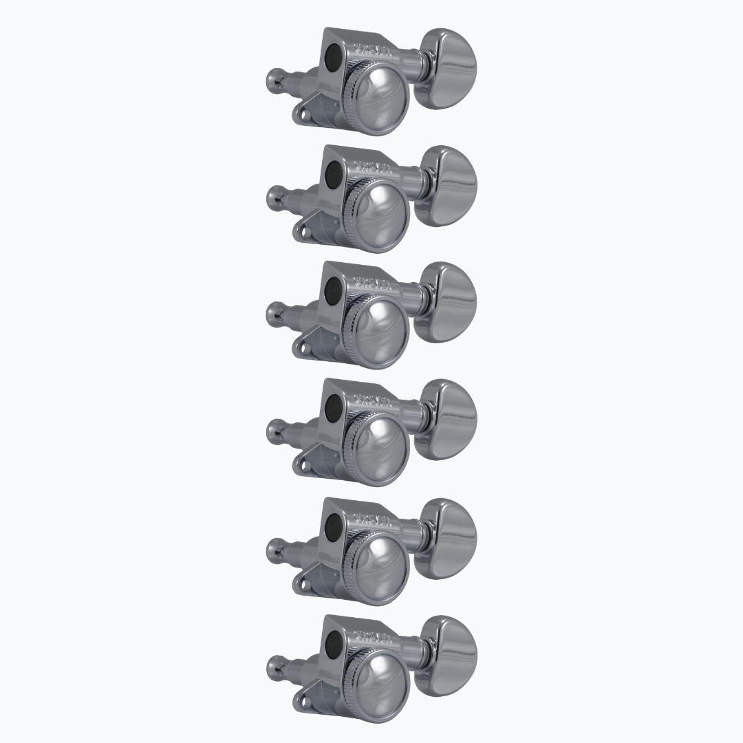 Allparts TK-7926 Grover® 505 Series 6-in-line Locking Tuners Chrome 505C6