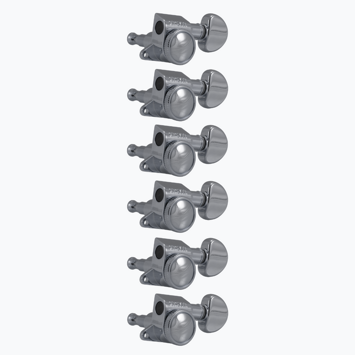 Allparts TK-7926 Grover® 505 Series 6-in-line Locking Tuners Chrome 505C6