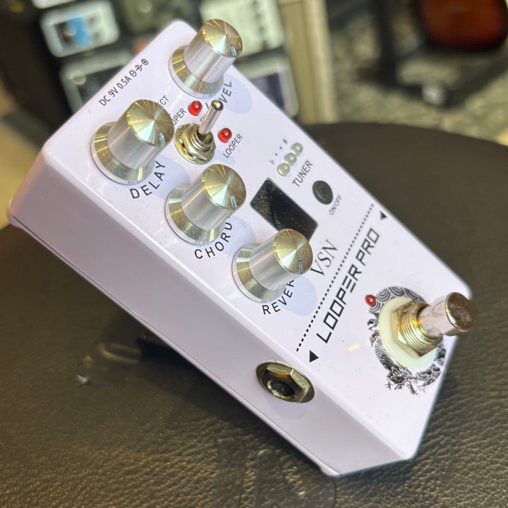 VSN - Digital Multi FX w/ Looper, Delay, Chorus, Reverb, Tuner + True Bypass & Box - USED
