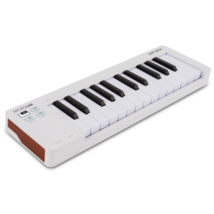 Arturia MICROLABMK3WH MICROLAB MK3 25-Key Microlab MK3  Universal MIDI Controller  - White
