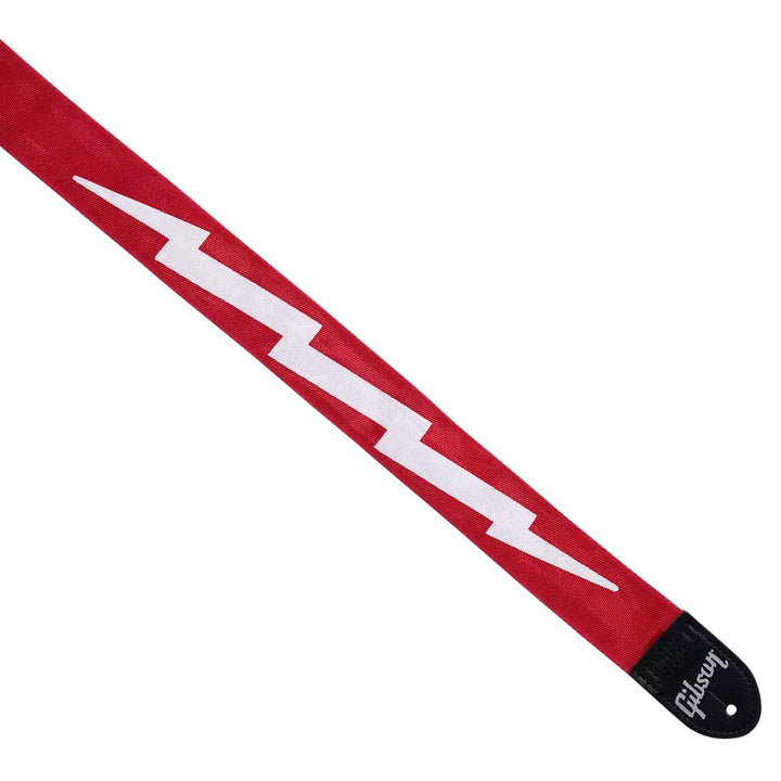 GIBSON LIGHTNING BOLT SEATBELT-RED