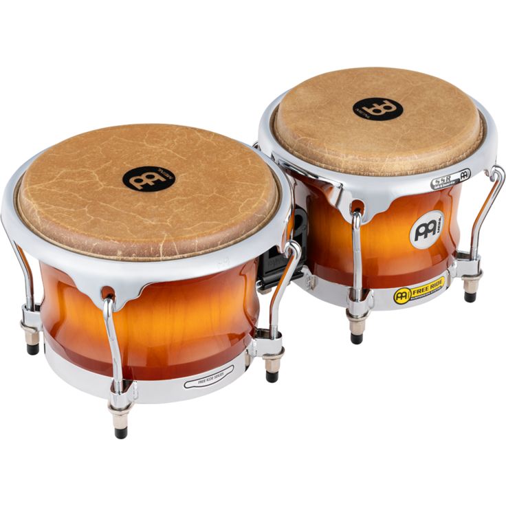 Meinl Percussion Professional Series FWB400 Wood Bongo Gold Amber Sunburst