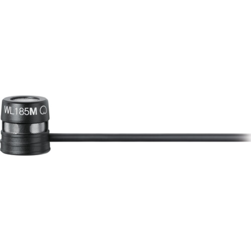 Shure WL185MB/C-TQG Low-Profile Cardioid Lavalier Microphone with TA4F Connector (Black)