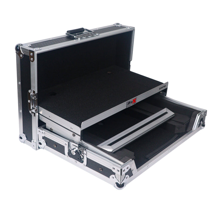 ProX X-DDJFLX4LT ATA Flight Road Case For Pioneer DDJ-FLX4 DDJ-400 DDJ-SB3 DJ Controller with Laptop Shelf
