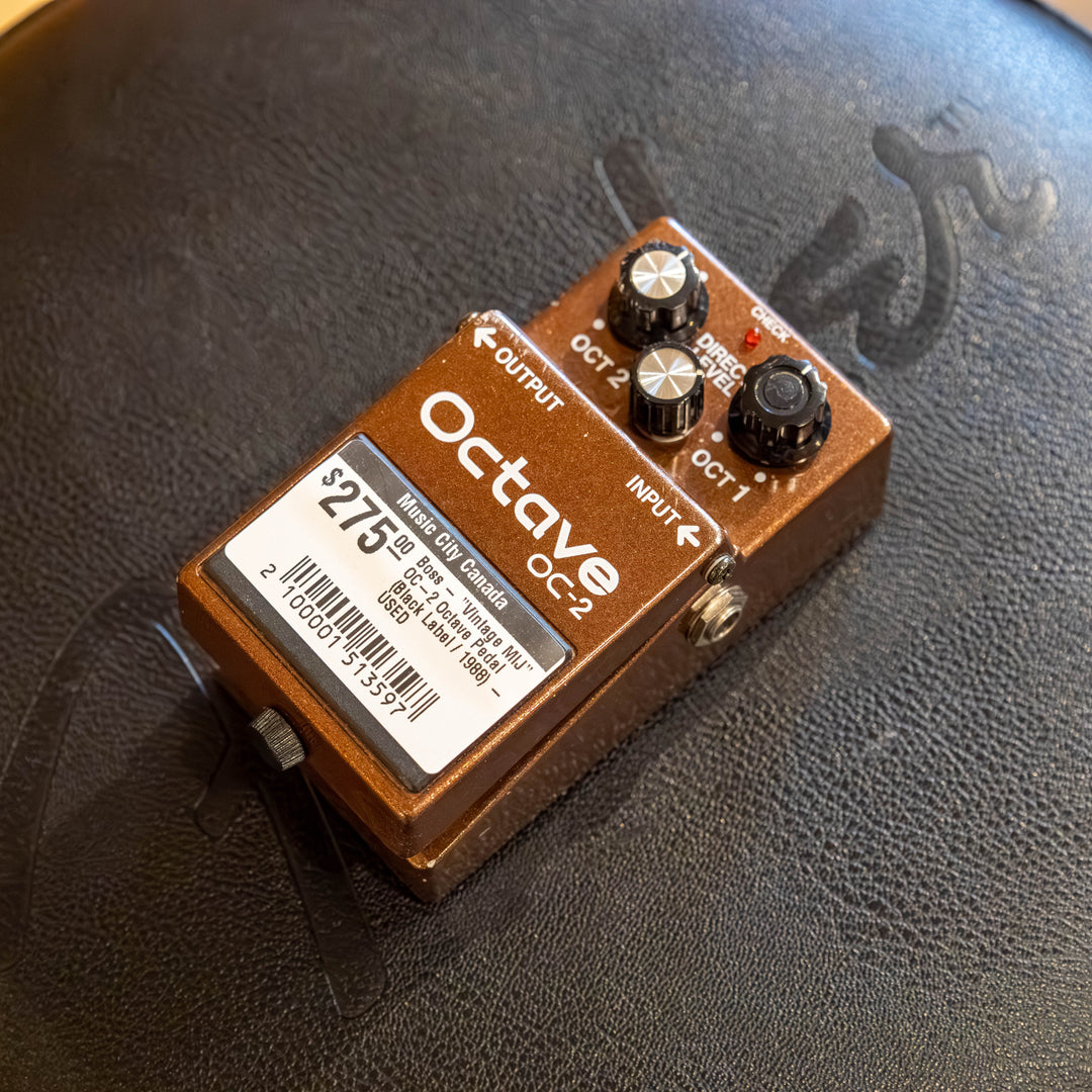 Boss - "Vintage MIJ" OC-2 Octave Pedal (Black Label / 1988) - USED