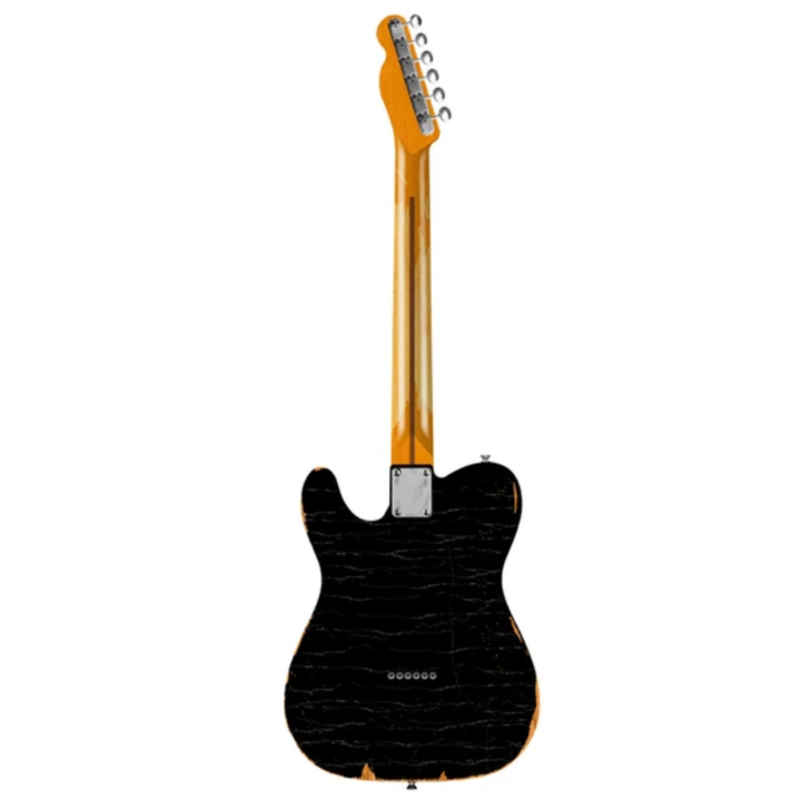 Fender Dealer Exclusive Vintera Road Worn '60s Double Esquire Maple Fingerboard Electric Guitar (Black)