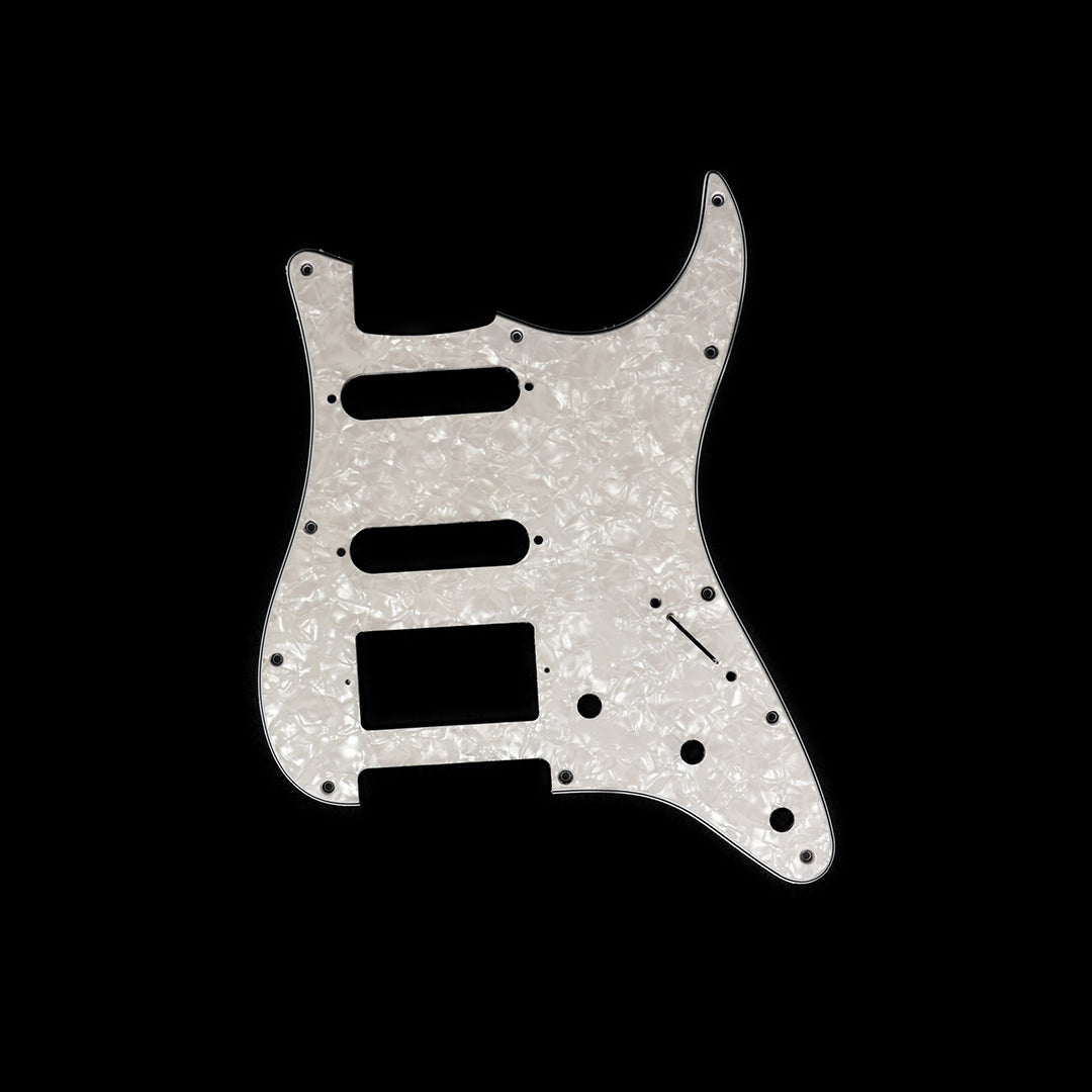 Allparts PG-0995 1HB 2SC 11-hole Pickguard for Stratocaster® White Pearloid .100
