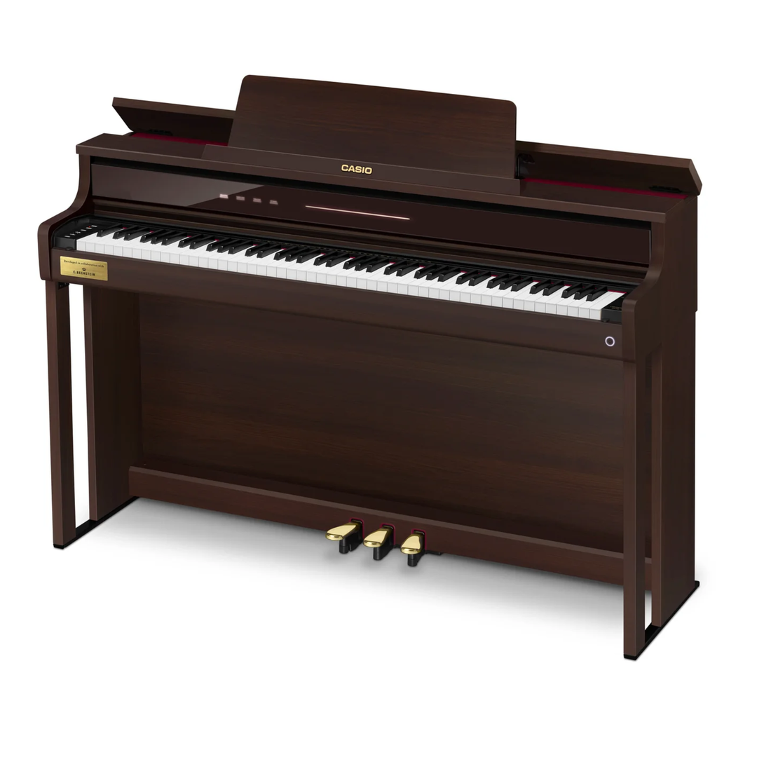 Casio AP-750BN Celviano 88-note Upright Style Cabinet Digital Piano w/ C. Bechstein w/ 29 tones bench included - Rosewood Brown