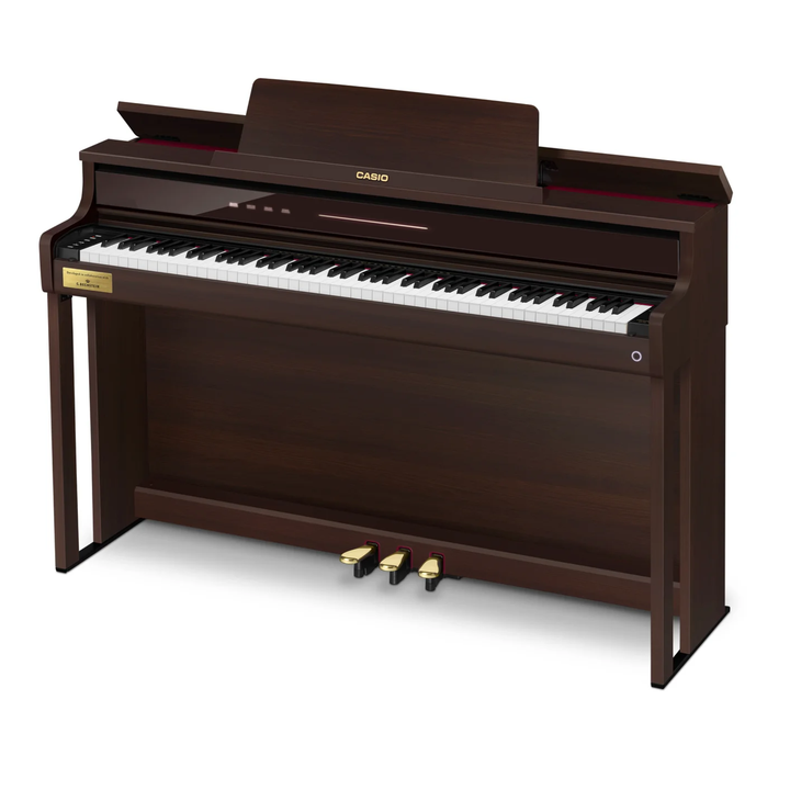 Casio AP-750BN Celviano 88-note Upright Style Cabinet Digital Piano w/ C. Bechstein w/ 29 tones bench included - Rosewood Brown