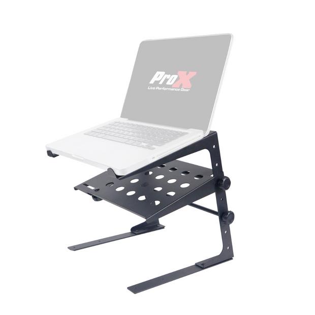 ProX T-ULPS200 Portable Laptop Stand with Adjustable Shelf - Black