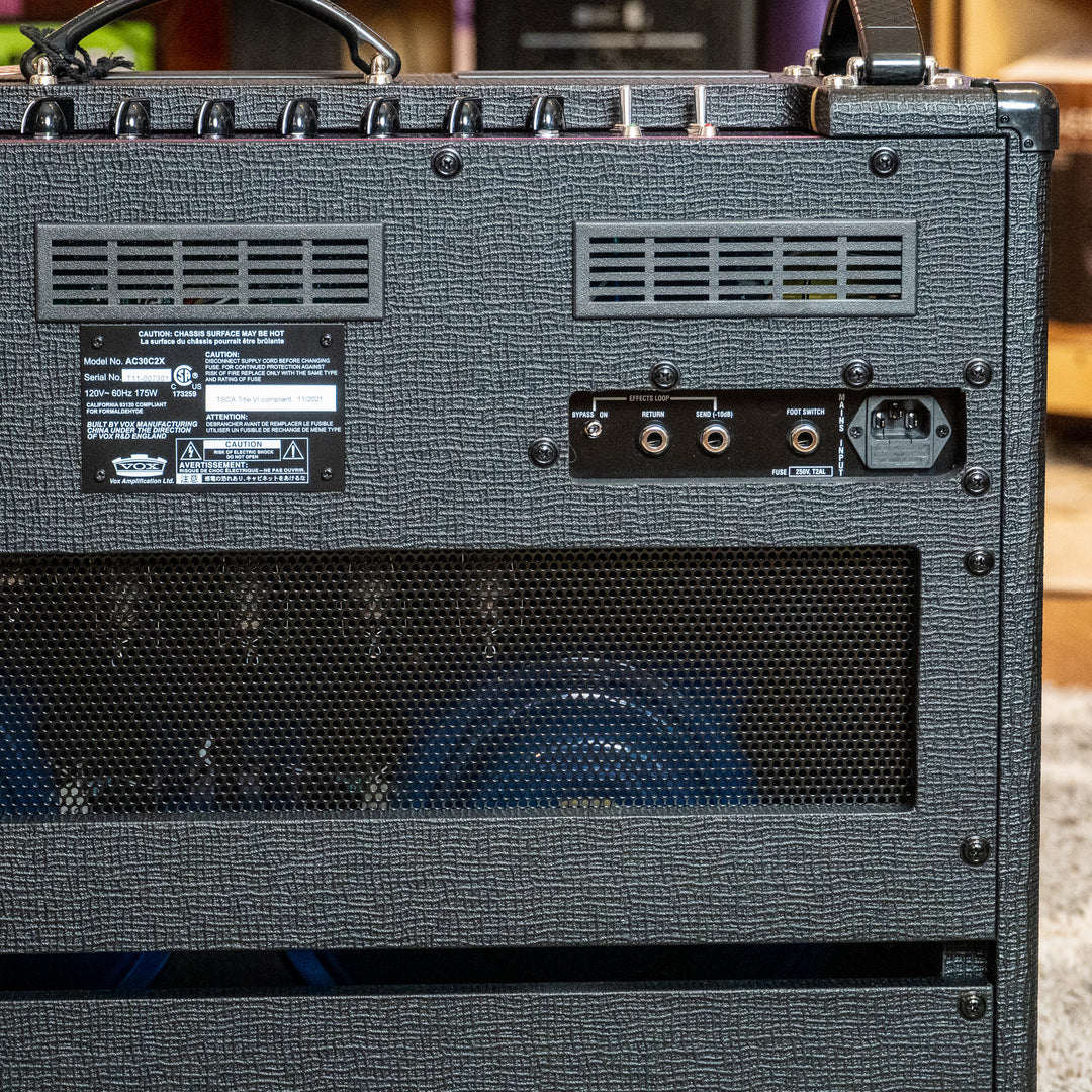 Vox AC30C2X 30-Watt Dual 12” Celestion Alnico Blue Guitar Combo Amp (Open Box)