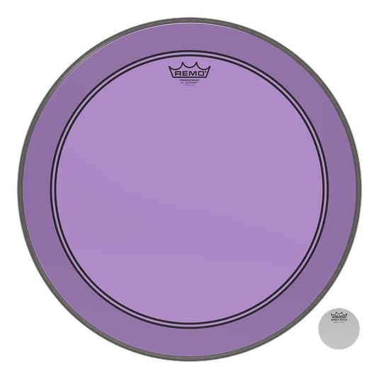 Remo P3-1320-CT-PU Bass, POWERSTROKE 3, COLORTONE, 20" Diameter, Purple