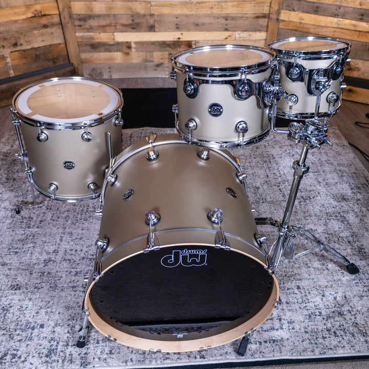 DW Performance Series 4-Piece Shell Pack - Hard Satin Lacquer - Gold Mist