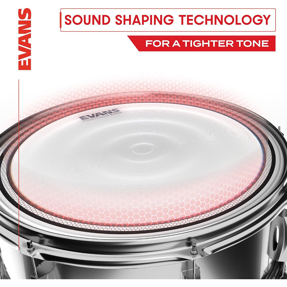 Evans ETP-EC2SCLR-S EC2 Clear Tom Pack - Standard - 12'' / 13'' / 16''