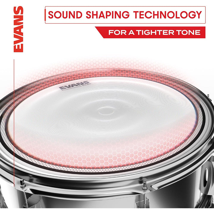 Evans ETP-EC2SCLR-S EC2 Clear Tom Pack - Standard - 12'' / 13'' / 16''